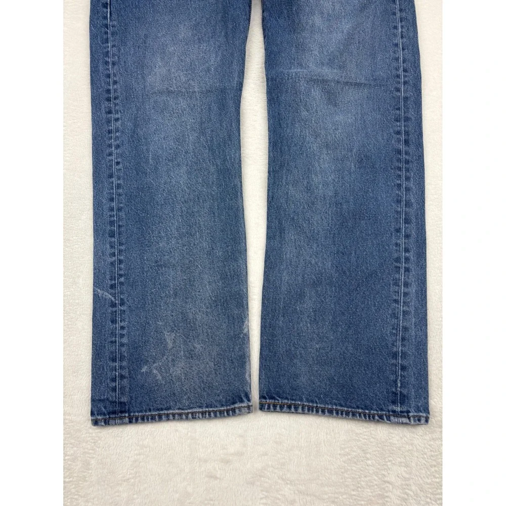 Vintage Levis 501 Mens 38x32 Jeans Light Distressed Blue Grungy Festival Denim